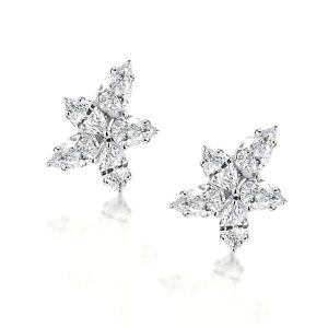Earrings - Five-Pointed Star Design Marquise Cut Stud Earrings, Apparel & Accessories, Italo jewelry - Online Catalog