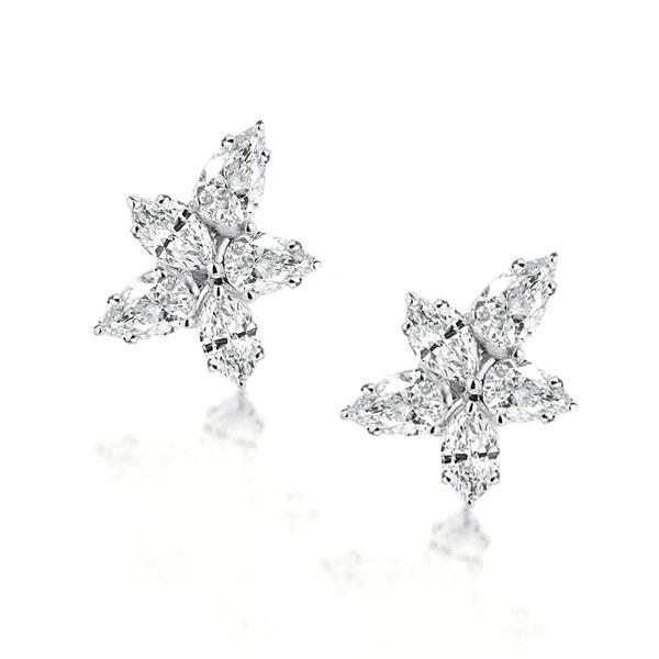 Earrings - Five-Pointed Star Design Marquise Cut Stud Earrings, Apparel & Accessories, Italo jewelry - Online Catalog