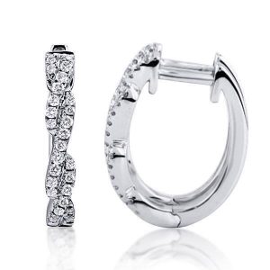 Earrings - Round Cut Twist Hoop Earrings, Apparel & Accessories, Italo jewelry - Online Catalog