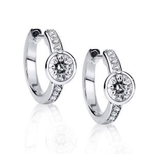 Earrings - Classic Round Cut Hoop Fashion Jewellery Earrings, Apparel & Accessories, Italo jewelry - Online Catalog
