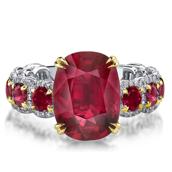 halo engagement rings - Italo Ruby Ring Oval Engagement Ring Unique Engagement Ring, Italo jewelry - Online Catalog