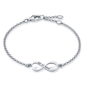 bracelets - Personalized Infinity Date Bracelet, Italo jewelry - Online Catalog