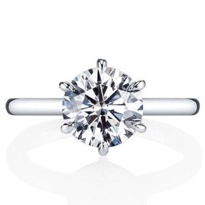 classic engagement rings - Italo Solitaire Ring Six Prong Engagement Ring Affordable, Italo jewelry - Online Catalog