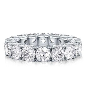 Eternity band - Round Cut Eternity Wedding Band For Women In Sterling Silver, Apparel & Accessories, Italo jewelry - Online Catalog