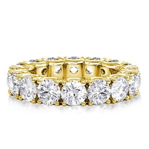 Eternity band - Classic Pave Eternity Golden Round Cut Womens Wedding Band, Apparel & Accessories, Italo jewelry - Online Catalog