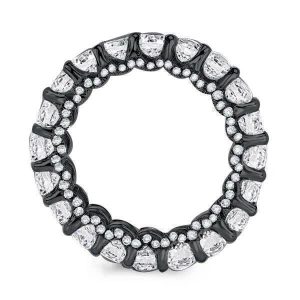 Eternity band - Classic Eternity Round Cut Black Wedding Band For Women, Apparel & Accessories, Italo jewelry - Online Catalog