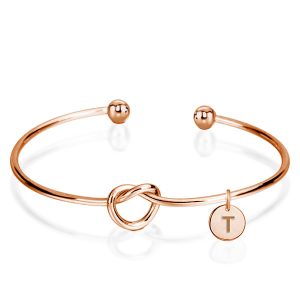 personalized bracelets - Italo Personalized Sterling Silver Bracelet For Women Open Twist Bangle Bracelet, Italo jewelry - Online Catalog
