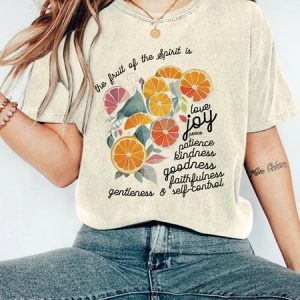 The Fruit Of The Spirit Is Love Christian Vintage Distressed Shirt, T-shirts, Lilicloth.com