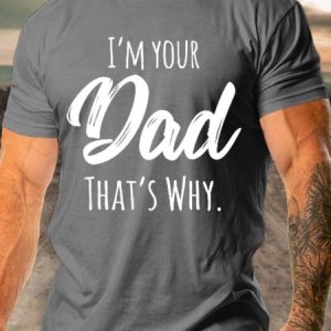 Funny Dad Shirt That's Why Rules Short Sleeve Cotton Blends T-shirt, T-shirts, Lilicloth.com