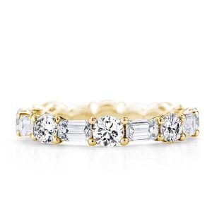 Eternity band - Italo Golden Eternity Created White Sapphire Wedding Band, Apparel & Accessories, Italo jewelry - Online Catalog