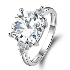 Classic rings - Three Stone Solitaire Engagement Ring, Apparel & Accessories, Italo jewelry - Online Catalog