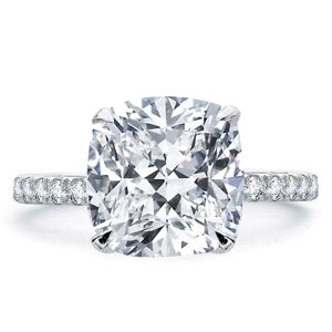 Classic rings - Italo Cushion Cut Engagement Ring Affordable Hidden Halo Ring, Apparel & Accessories, Italo jewelry - Online Catalog