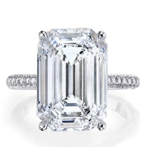 classic engagement rings - Italo Emerald Cut Engagement Ring Affordable With Hidden Halo, Italo jewelry - Online Catalog