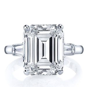 Classic rings - Italo Emerald Cut Engagement Ring 3 Stone Ring Promise Ring, Apparel & Accessories, Italo jewelry - Online Catalog
