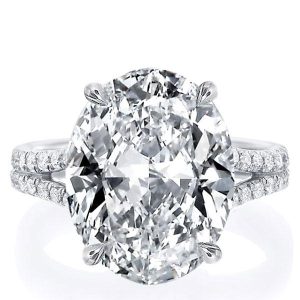 classic engagement rings - Italo Oval Cut Engagement Ring Affordable With Split Shank, Italo jewelry - Online Catalog