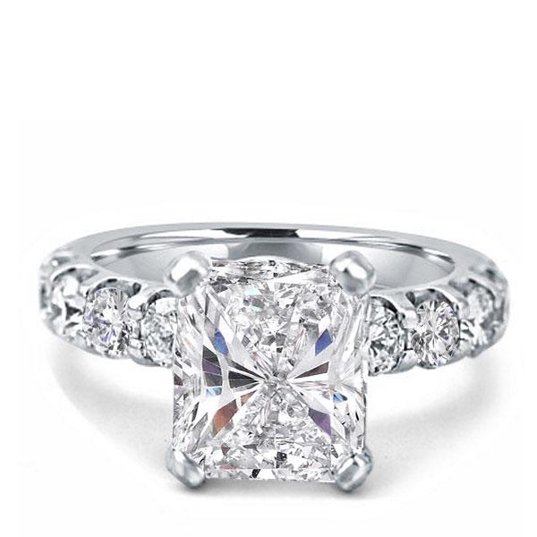 Classic rings - Radiant Half Eternity Engagement Ring, Apparel & Accessories, Italo jewelry - Online Catalog