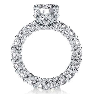Unique rings - Italo Unique Engagement Ring Eternity Ring In Sterling Silver, Italo jewelry - Online Catalog