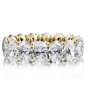 Eternity band - Italo Golden Oval Eternity Created White Sapphire Wedding Band, Apparel & Accessories, Italo jewelry - Online Catalog