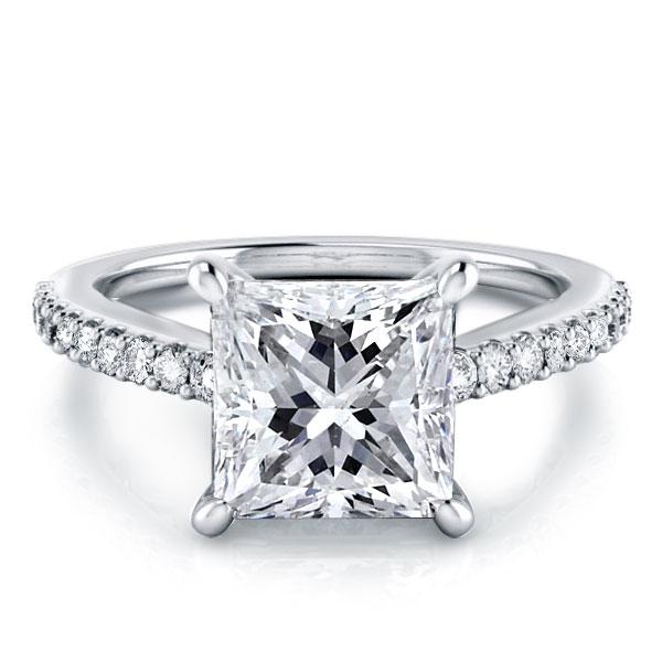 Classic rings - Italo Princess Cut Engagement Ring Classic Engagement Ring, Apparel & Accessories, Italo jewelry - Online Catalog