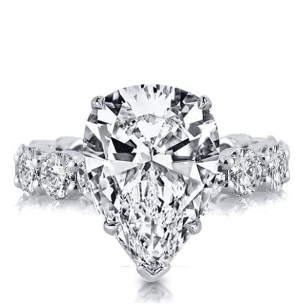 unique engagement rings - Italo Pear Cut Enagement Ring Eternity Ring Affordable, Italo jewelry - Online Catalog