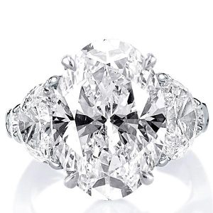 unique engagement rings - Five Stone Oval Engagement Ring(11.35 CT. TW.), Italo jewelry - Online Catalog