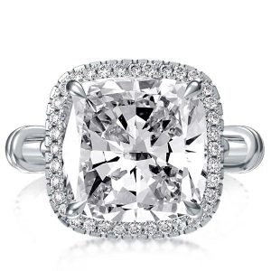 unique engagement rings - Italo Cushion Cut Engagement Ring Halo Engagement Ring, Italo jewelry - Online Catalog