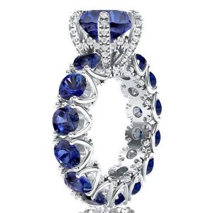 unique engagement rings - Italo Blue Sapphire Engagement Ring Unique Engagement Ring Affordable, Italo jewelry - Online Catalog