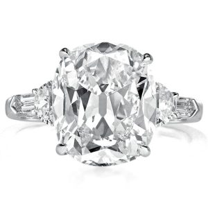 Three stone rings - Five Stone Cushion Cut Engagement Ring, Three stone rings, Italo jewelry - Online Catalog