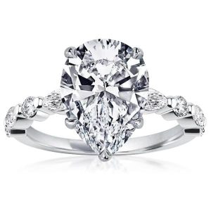 classic engagement rings - Classic Pear Cut Engagement Ring, Italo jewelry - Online Catalog
