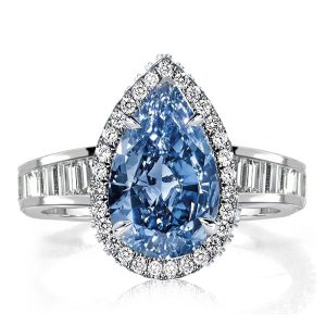 halo engagement rings - Halo Pear Cut Engagement Ring, Italo jewelry - Online Catalog
