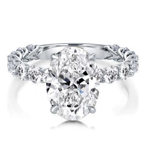 Classic rings - Italo Oval Engagement Ring Affordable Unique Engagement Ring, Apparel & Accessories, Italo jewelry - Online Catalog