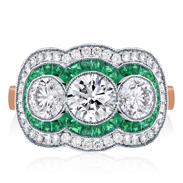 unique engagement rings - Halo Engagement Ring Sterling Siver Ring Vintage Engagement Ring, Italo jewelry - Online Catalog