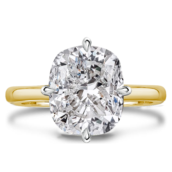 classic engagement rings - Italo Cushion Cut Solitaire Engagement Ring Affordable, Italo jewelry - Online Catalog