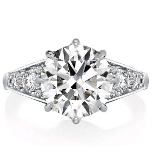Classic rings - Six Prong Round Cut Engagement Ring Promise Ring, Apparel & Accessories, Italo jewelry - Online Catalog