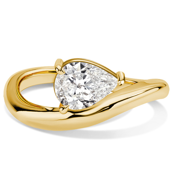 Classic rings - Italo Pear Cut Solitaire Ring Classic Jackie Ring, Apparel & Accessories, Italo jewelry - Online Catalog