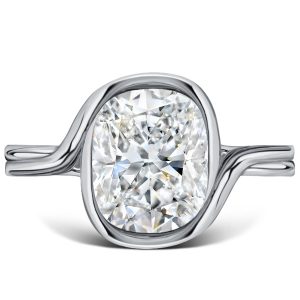 classic engagement rings - Italo Cushion Cut Solitaire Ring Engagement Ring In 925 Silver, Italo jewelry - Online Catalog