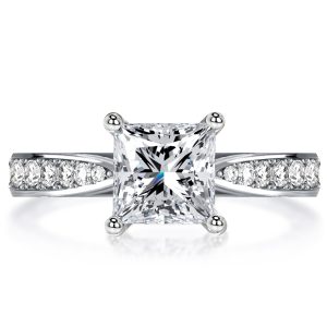 classic engagement rings - Italo Classic Princess Cut Solitaire Engagement Ring, Italo jewelry - Online Catalog