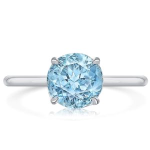 classic engagement rings - Italo Aquamarine Ring Solitaire Engagement Ring For Women, Italo jewelry - Online Catalog