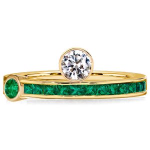 unique engagement rings - Italo Unique Green Emerald Engagement Ring Esperanza Ring, Italo jewelry - Online Catalog