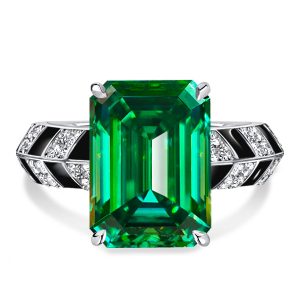 unique engagement rings - Italo Unique Emerald Green Engagement Ring For Women, Italo jewelry - Online Catalog