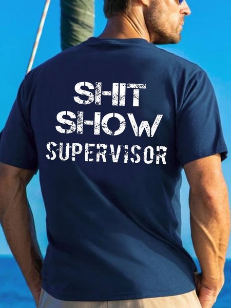 ShitShow Crew Neck Vintage T-shirt, T-shirts, Lilicloth.com