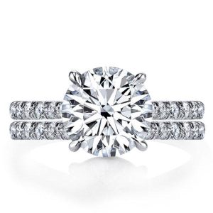 Bridal sets rings - Italo Classic Half Eternity Created White Sapphire Bridal Set, Italo jewelry - Online Catalog