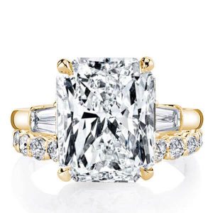 Bridal sets rings - Italo Three Stone Eternity Created White Sapphire Bridal Set, Italo jewelry - Online Catalog