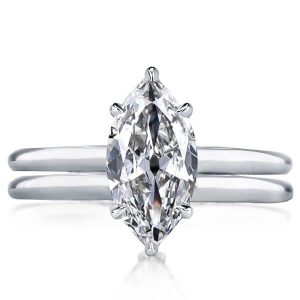 Bridal sets rings - Italo Solitaire Created White Sapphire Bridal Set, Italo jewelry - Online Catalog