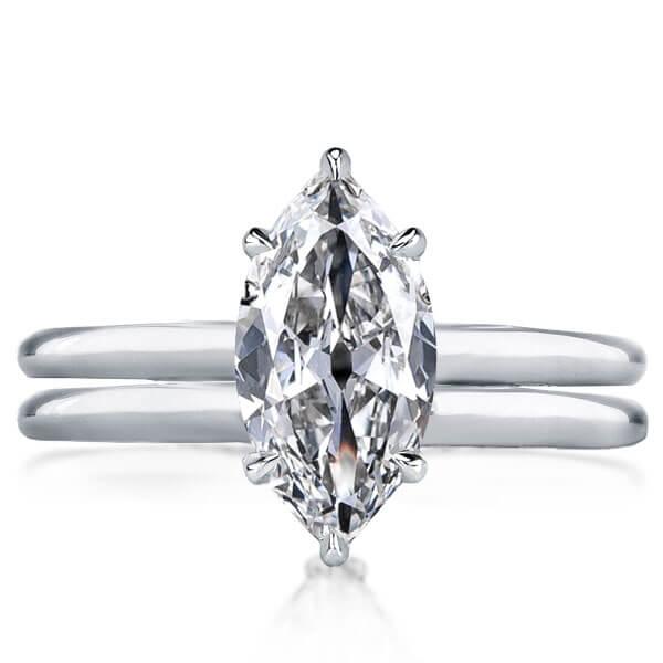 Bridal sets rings - Italo Solitaire Created White Sapphire Bridal Set, Italo jewelry - Online Catalog