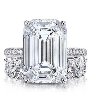 Bridal sets rings - Italo Classic Emerald Created White Sapphire Bridal Set, Italo jewelry - Online Catalog
