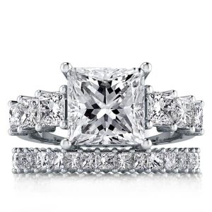 Bridal sets rings - Italo Classic Eternity Created White Sapphire Bridal Set, Italo jewelry - Online Catalog