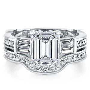 Bridal sets rings - Classic Five Stone Bridal Set (3.77 CT. TW.), Italo jewelry - Online Catalog