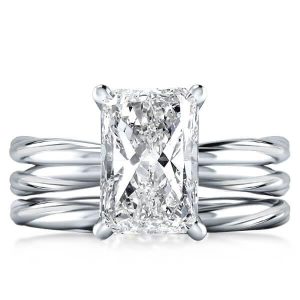 Bridal sets rings - Twist Rope Design Bridal Set (4.00 CT. TW.), Italo jewelry - Online Catalog