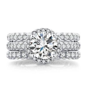 3pc wedding sets rings - Half Eternity Braided 3PC Wedding Set, Italo jewelry - Online Catalog
